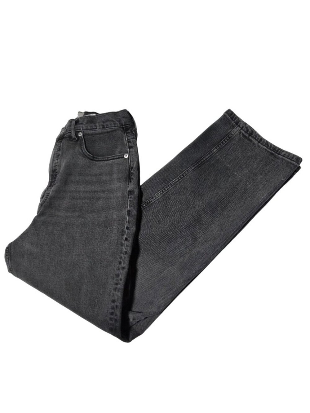 Everlane The Way High Jeans Womens Size 29 90s Baggy Wide Leg Black Denim Pants